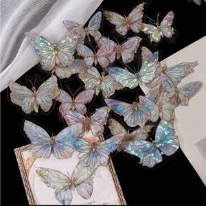 Iridescent Butterfly Wall Decor Stickers